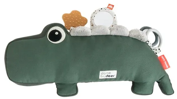 Brinquedo de atividades para o tempo de bruços - Croco, Verde