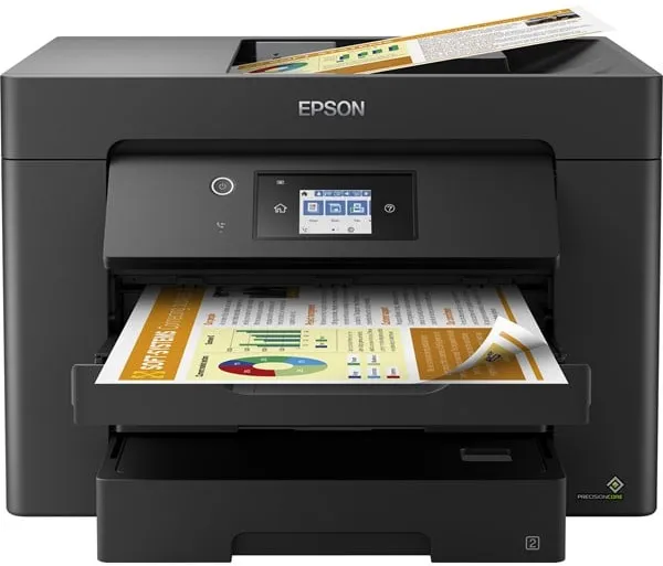 Epson WorkForce WF-7830DTWF A3 All in One Impressora Multifuncional a Jato de Tinta com Fax - Cor - Tinta