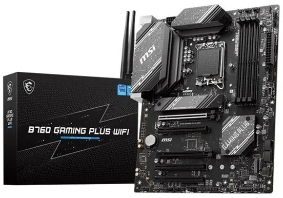 MSI B760 GAMING PLUS WIFI Placa-mãe - Intel B760 - Intel LGA1700 Socket - DDR5 RAM - ATX