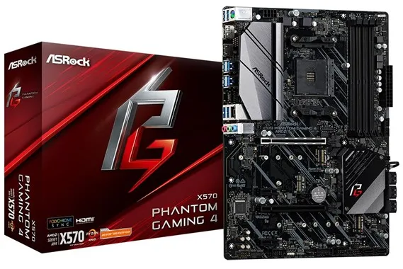 ASRock X570 PHANTOM GAMING 4 Placa-mãe - AMD X570 - AMD AM4 Socket - DDR4 RAM - ATX