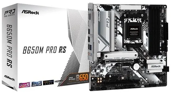ASRock B650M PRO RS Placa-mãe - AMD B650 - AMD AM5 Socket - DDR5 RAM - Micro-ATX