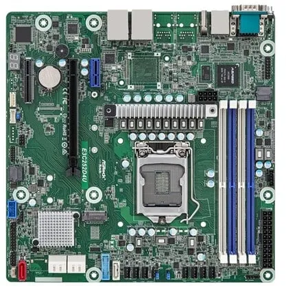 ASRock Rack E3C252D4U - Placa-mãe - Micro ATX - Soquete LGA1200 - Chipset C252 - Intel C252 - Soquete Intel LGA1200 - DDR4 RAM - Micro-ATX