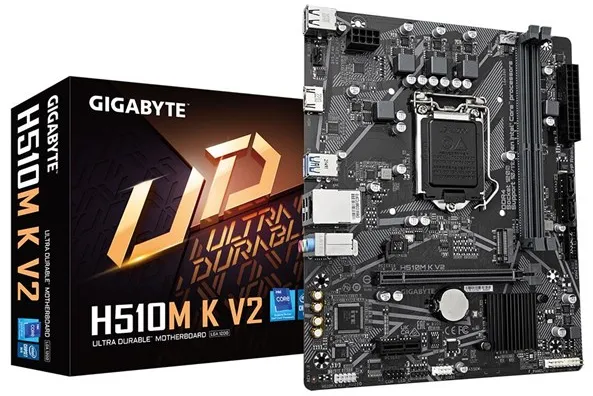 GIGABYTE H510M K V2 Placa-mãe - Intel H470 - Intel LGA1200 Socket - DDR4 RAM - Micro-ATX