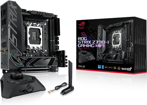 ASUS ROG STRIX Z790-I GAMING WIFI Placa-mãe - Intel Z790 - Soquete Intel LGA1700 - DDR5 RAM - Mini-ITX