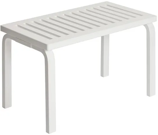 artek 153 Banco Tamanho B L72,5 cm Bétula Lacada Branca