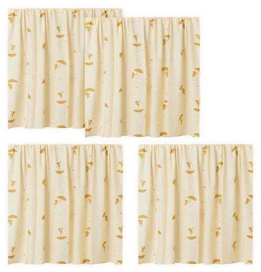 Cortina de cama Hoppekids Ole Lukoie para cama meia-altura - Amarelo