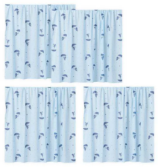 Cortina de cama Hoppekids Ole Lukoie para cama meia-altura - Azul