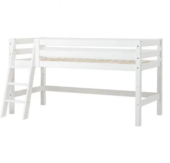 Cama meia-altura Hoppekids ECO Luxury com escada inclinada