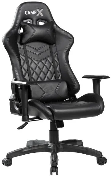 GameX GameX Lopez couro sintético preto 70x65x134cm