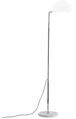 DCWéditions Mezzaluna Luminária de Piso Cromo/Branco