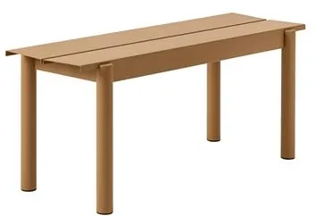 Banco Muuto Linear Steel Laranja Queimado 110 X 34 cm