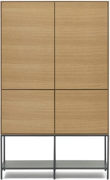 Vedrana, Highboard, natural/preto, K160x97,5x40 cm