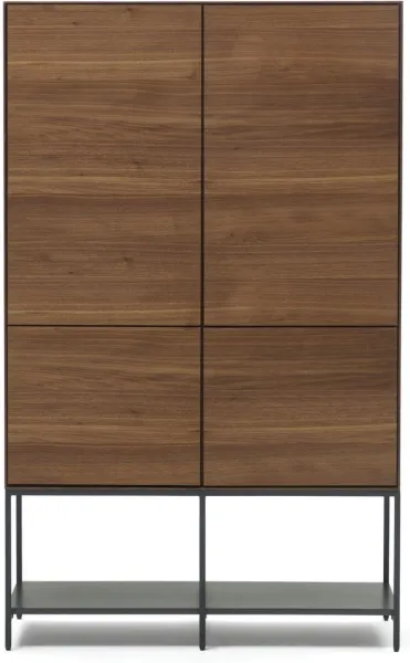 Vedrana, Highboard, natural escuro/preto, K160x97,5x40 cm