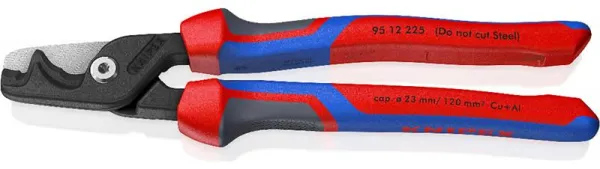 Cortadores de cabos Knipex com corte escalonado StepCut XL