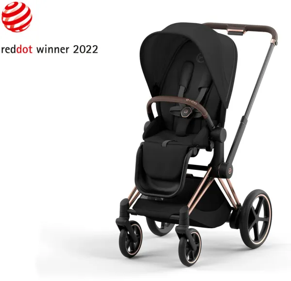 Carrinho de bebê ePriam 2023 - sepia black/rosegold