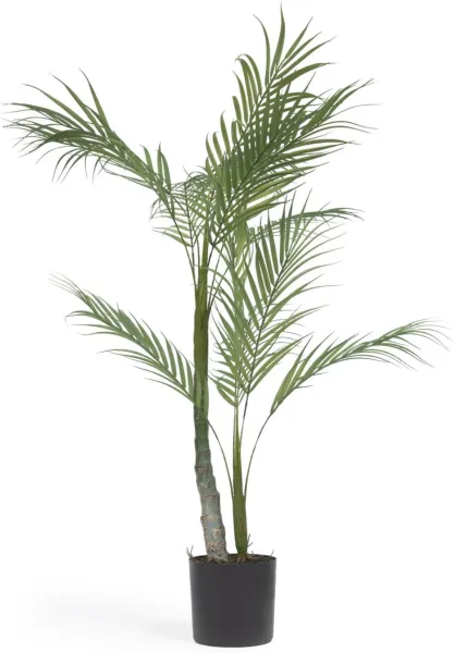 Palmera, planta artificial, preta, H70x70x60 cm