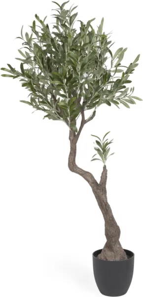 Olivo, planta artificial, preto, H140x55x50 cm