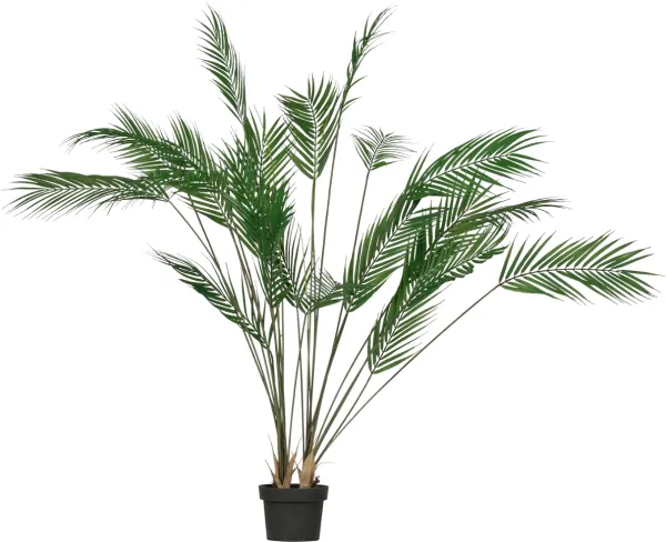 Palmeira, planta artificial, verde, H110x75x75 cm