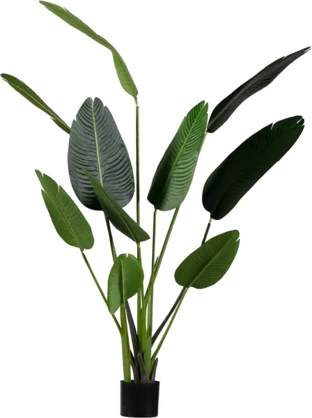 Strelitzia, planta artificial, verde, H164x96x63 cm