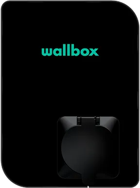 Wallbox Copper SB - Caixa de carregamento Wi-Fi 22 kW Tipo 1 e 2, preto
