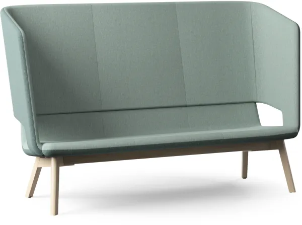 Twist & Sit Soft - Sofá lounge alto de 3 lugares com pés