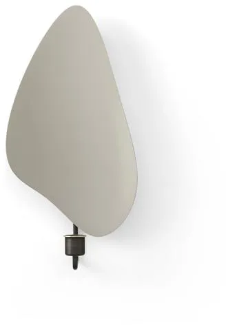 Audo Flambeau Castiçal de Parede H34 Latão Escurecido/Cinza