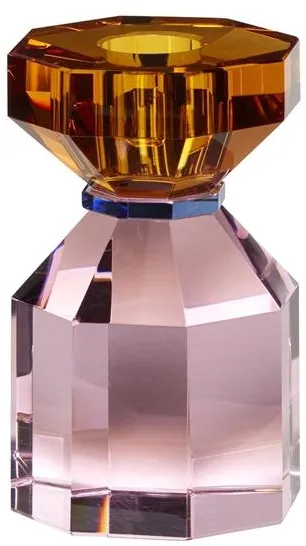 Hübsch Gem Castiçal Laranja/Rosa