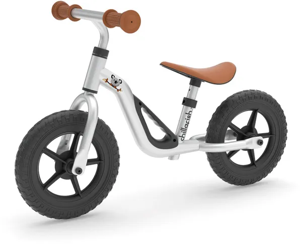 Charlie bicicleta de equilíbrio leve prateada