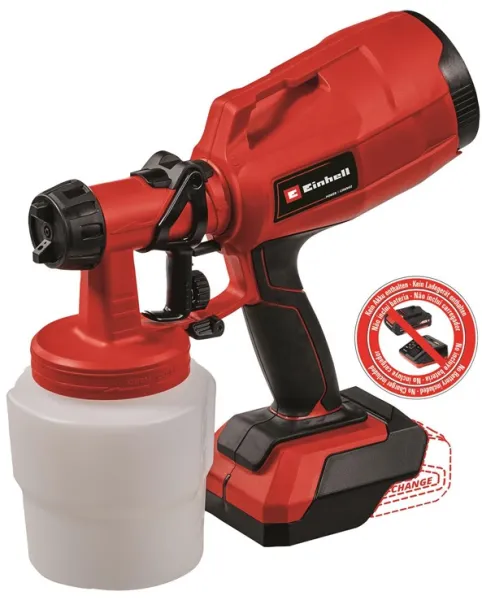 Einhell TC-SY 18/60 Li pistola de pintura sem fio 18 volts s/bateria e carregador
