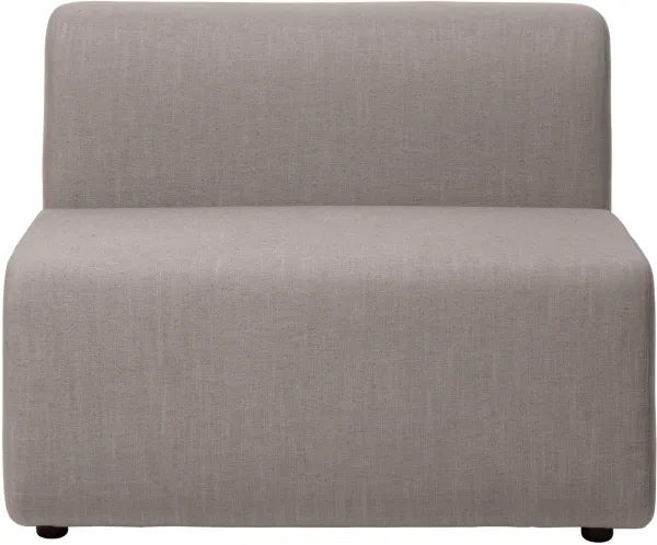BROSTE COPENHAGEN Lagoon Sofá Modular do Meio - Tecido Latte