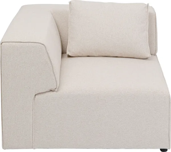 KARE DESIGN Infinity Corner Elements Creme Direito Módulo - poliéster e polipropileno cor creme