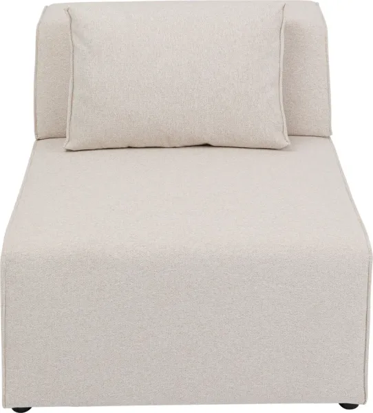 KARE DESIGN Infinity Elementos de 2 lugares Creme Módulo, 80 cm - poliéster e polipropileno em tom creme