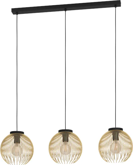EGLO Venezuela Mesa Comprida 3Xe27 L935 Dourado