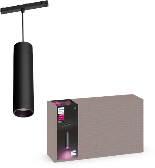 Philips Hue Perifo Luminária Pendente de Teto Cilíndrica - Preta