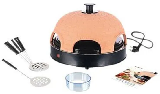 Emerio PO-115984 Pizzarette - forno de pizza - terracota laranja