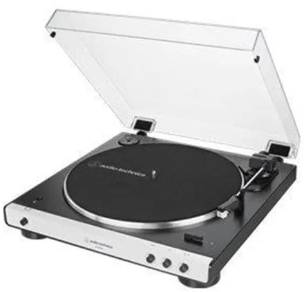 Audio-Technica AT-LP60XBTWH - Toca-discos Cinza