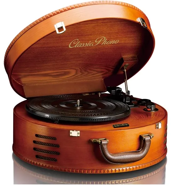 CLASSIC PHONO TT-34 - Toca-discos de madeira com conexão USB - Toca-discos marrom