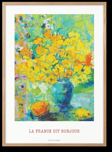Peléton La France Diz Bonjour 50x70 Pôster