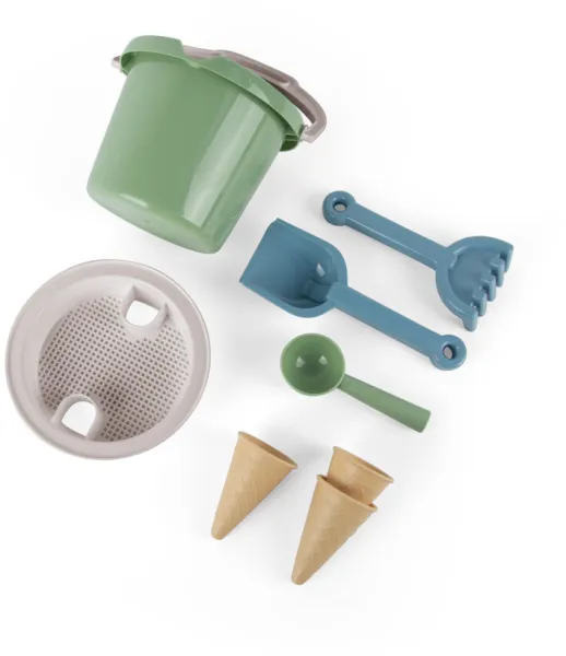 Conjunto de Balde Thorbjorn com Casquinhas de Sorvete