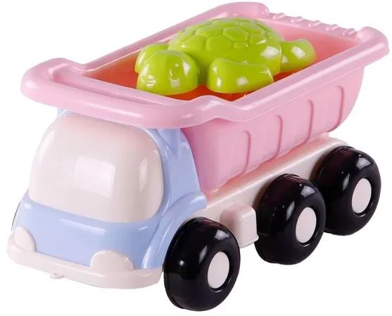 Cavallino Toys Cavallino Caminhão de Praia com 4 Moldes de Areia Rosa