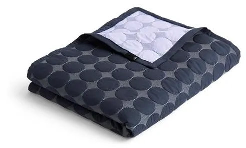 HAY Mega Dot Organic Colcha 195x245 Azul Meia-Noite