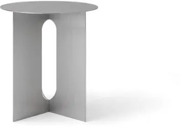 Base Audo Androgyne para mesa lateral Aço escovado
