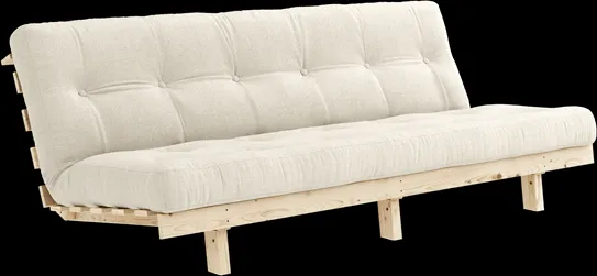 Sofá-cama Karup Design Lean com colchão Alpha 130x200 Linho/Raw