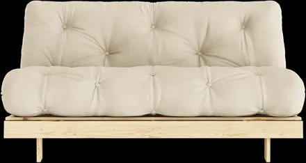 Karup Design Roots Sofá-cama com colchão 160x200 747 Bege/Pinheiro