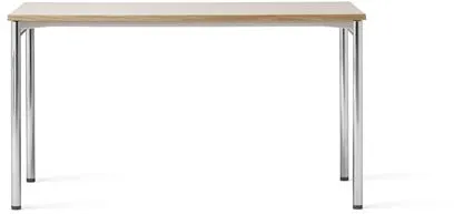 Audo Co Mesa de Jantar 140x70 Cromo/Laminado Creme