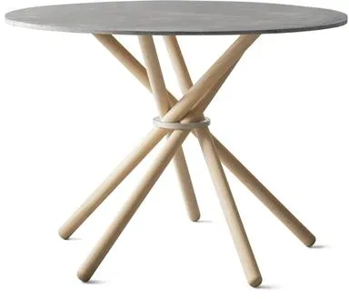Eberhart Hector 105 Mesa de Jantar Concreto Claro/Carvalho Claro