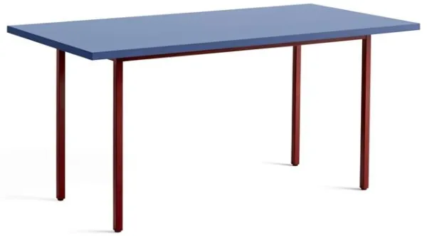 HAY Two-Colour Mesa de Jantar L160 Maroon Red/Blue