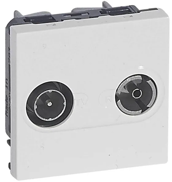 Legrand tomada de TV-r macho/fêmea 9,52MM branca