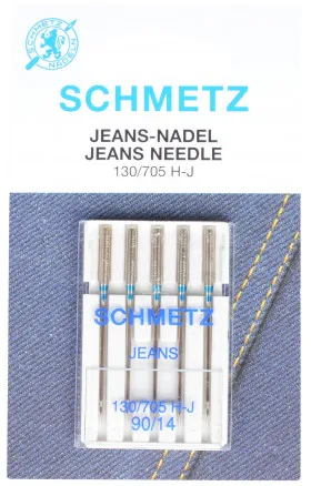 Agulhas para Máquina de Costura Schmetz Jeans 90 - 5 unid.