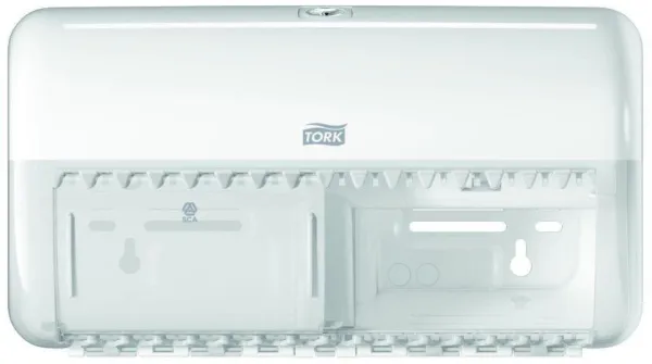 Tork Twin dispenser, para papel higiênico, 2 rolos, branco, T4